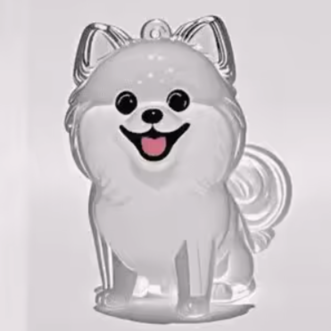 Llavero de mascota rellenable