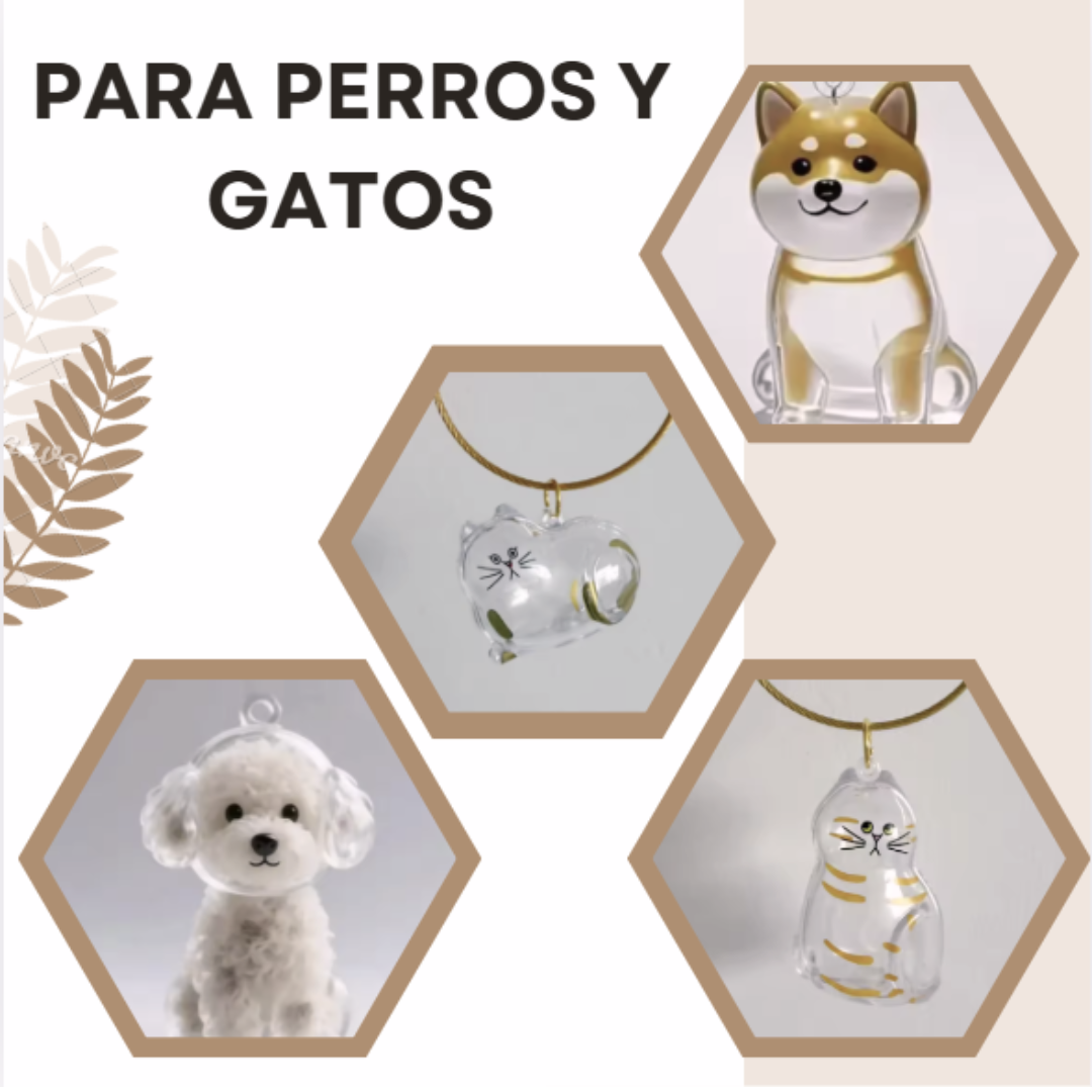 Llavero de mascota rellenable